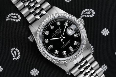 quadrante pallettoni rolex|Rolex Datejust 36mm Quadrante Nero con Brillanti FULL SET .